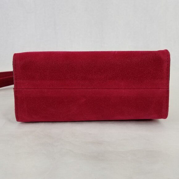 Once Upon A Time ... a Bag Crossbody Purse Faux Suede Purse Small Handbag France - Picture 6 of 14
